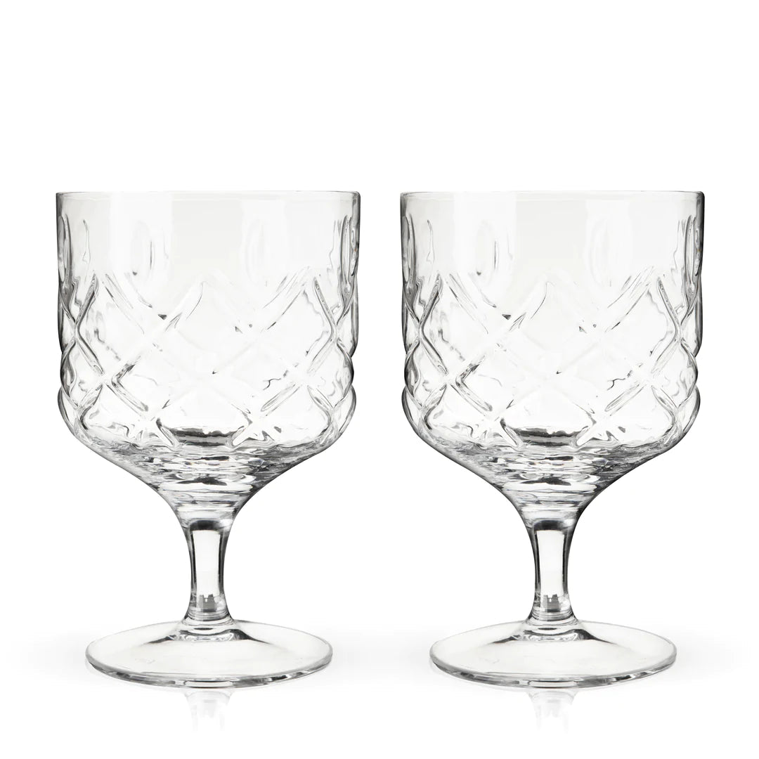 Viski Stemmed Admiral Cocktail Glass, Set of 2 - lily & onyx