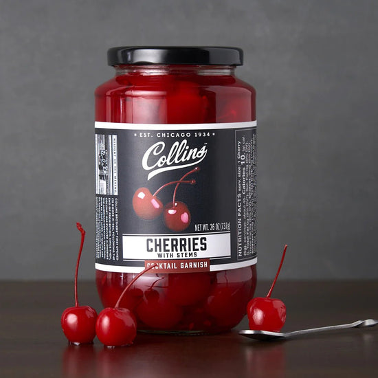 Collins Stemmed Cocktail Cherries, 26 Oz - lily & onyx