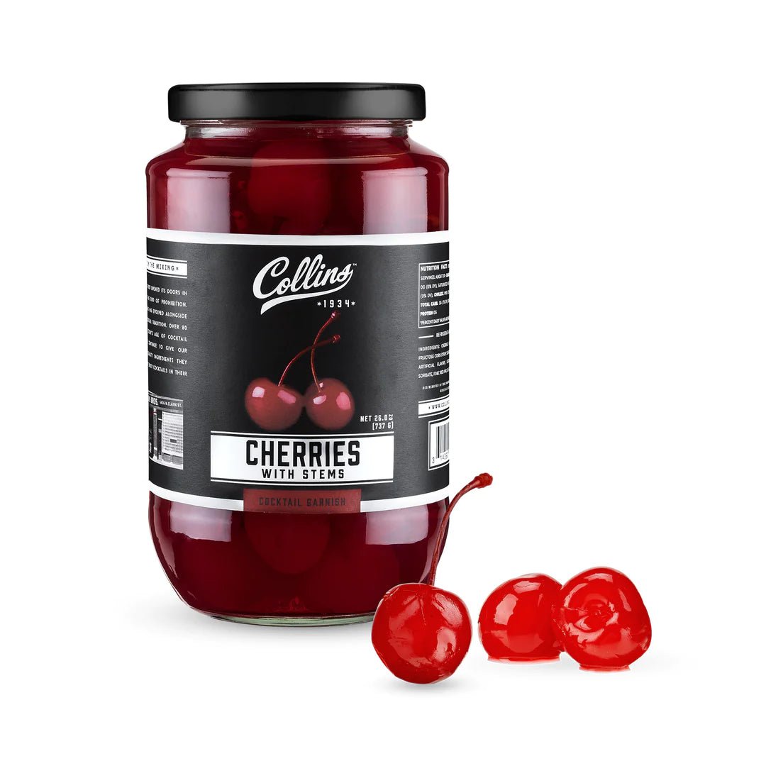 Collins Stemmed Cocktail Cherries, 26 Oz - lily & onyx