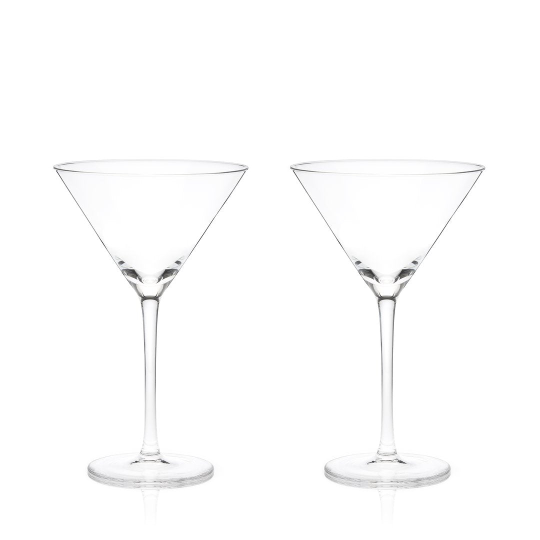 Load image into Gallery viewer, Viski Stemmed Crystal Martini Glasses - lily &amp;amp; onyx
