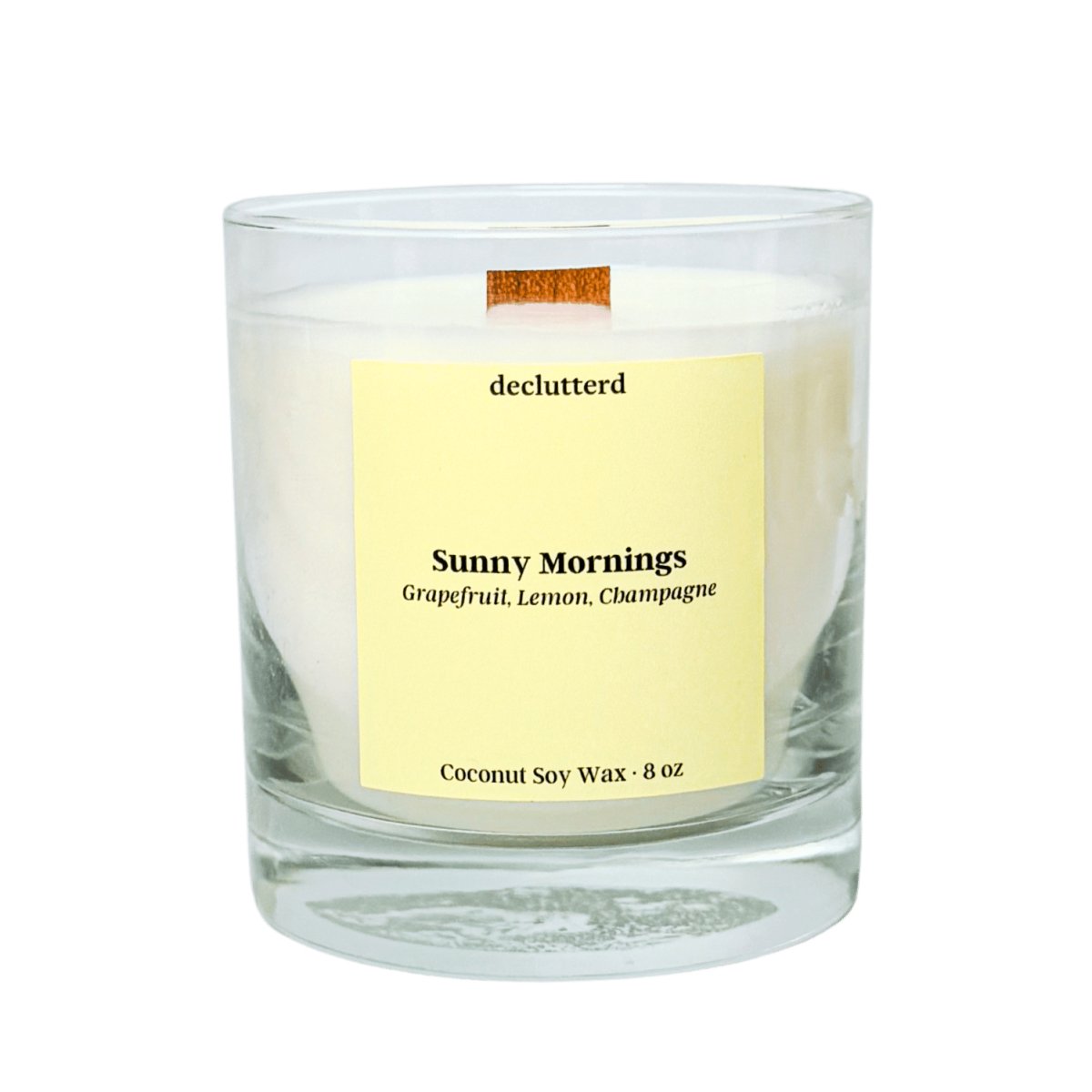 declutterd Sunny Mornings Wood Wick Candle - lily & onyx