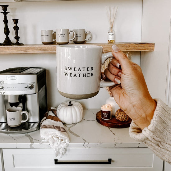 Sweet Water Decor Sweater Weather Stoneware Coffee Mug - lily & onyx