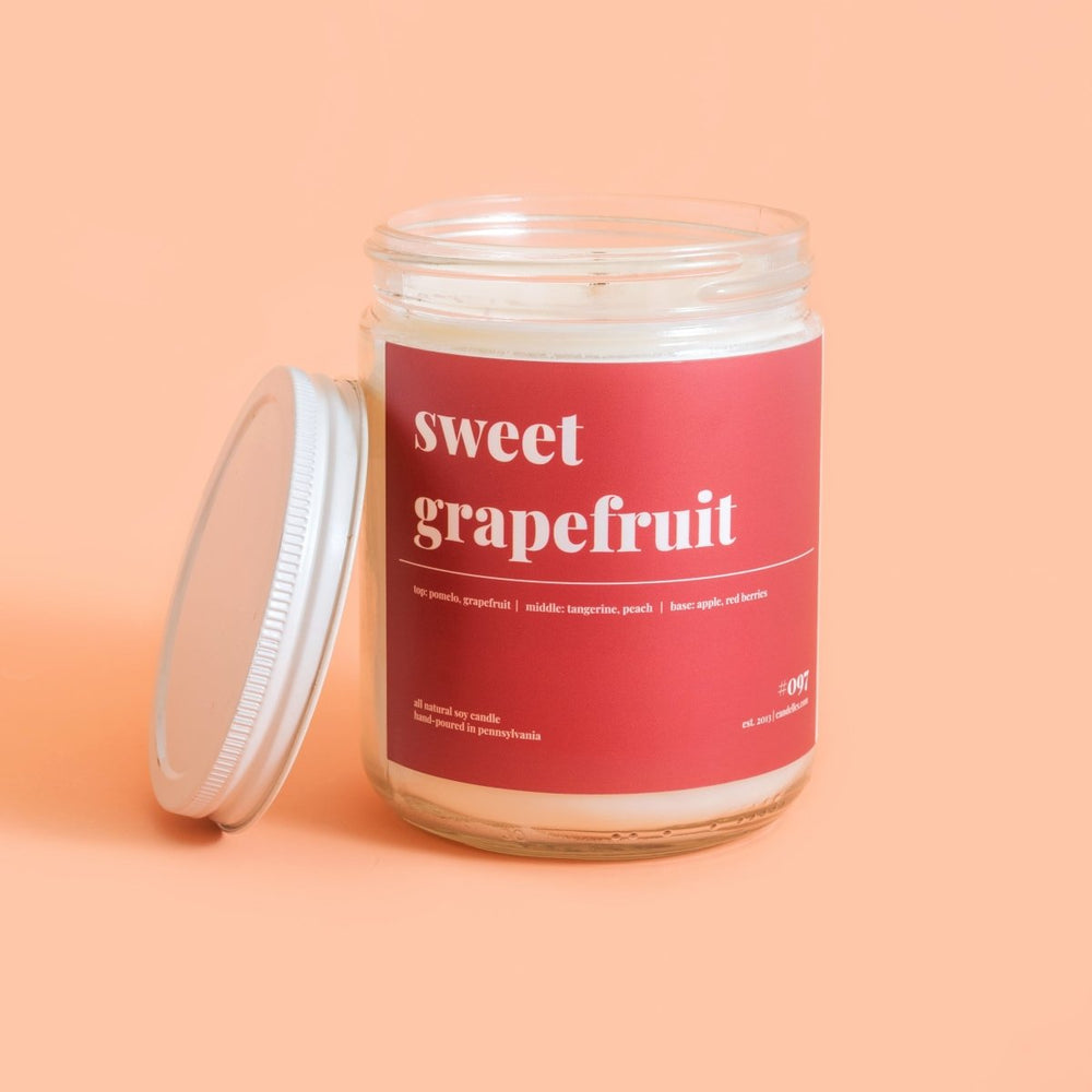 Candelles Sweet Grapefruit Soy Candle, 16 oz - lily & onyx