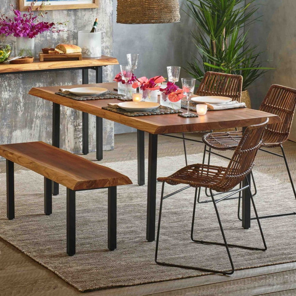 texxture Takara™ Live Edge Dining Bench - lily & onyx