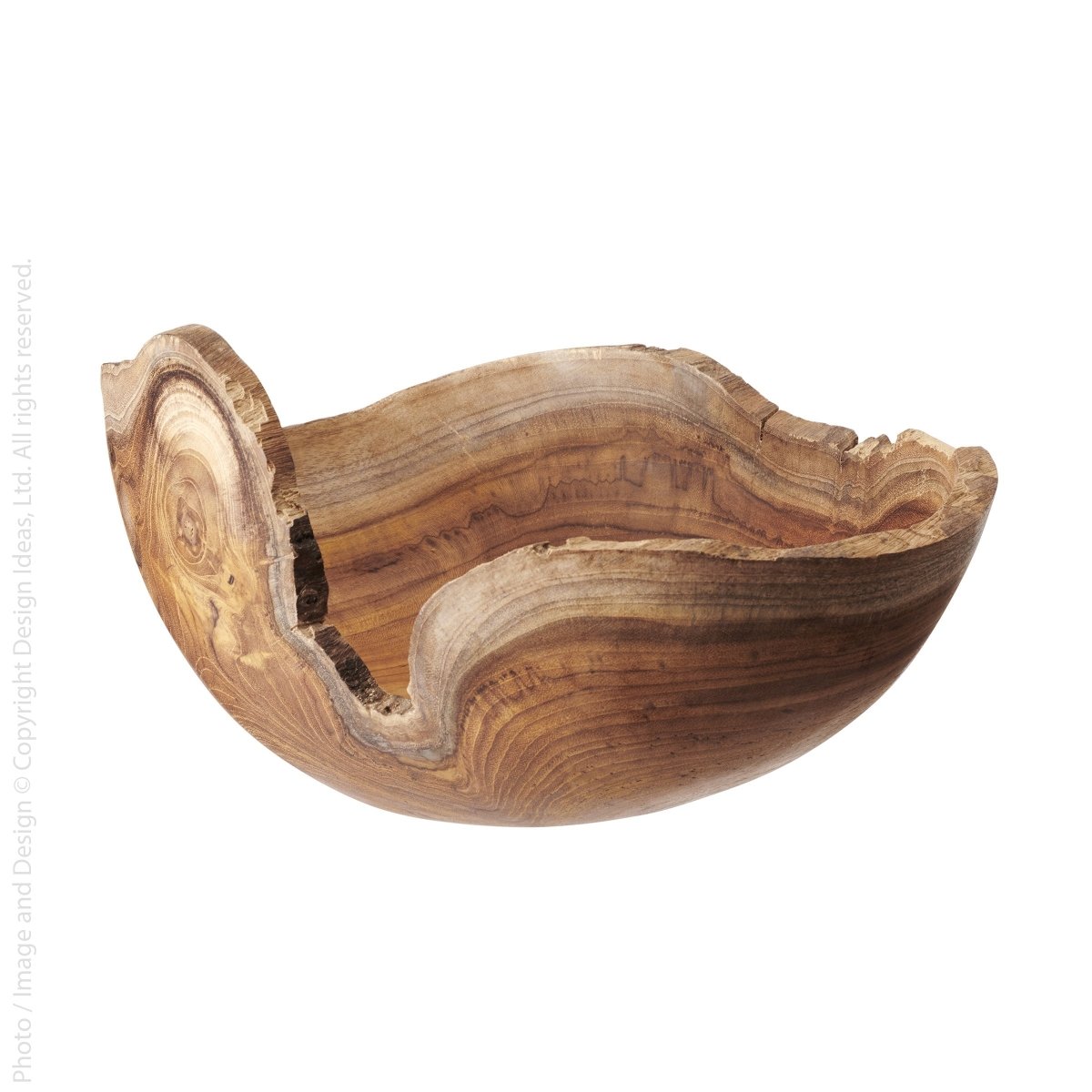 texxture Takara™ Teak Bowl, 11.8" - lily & onyx