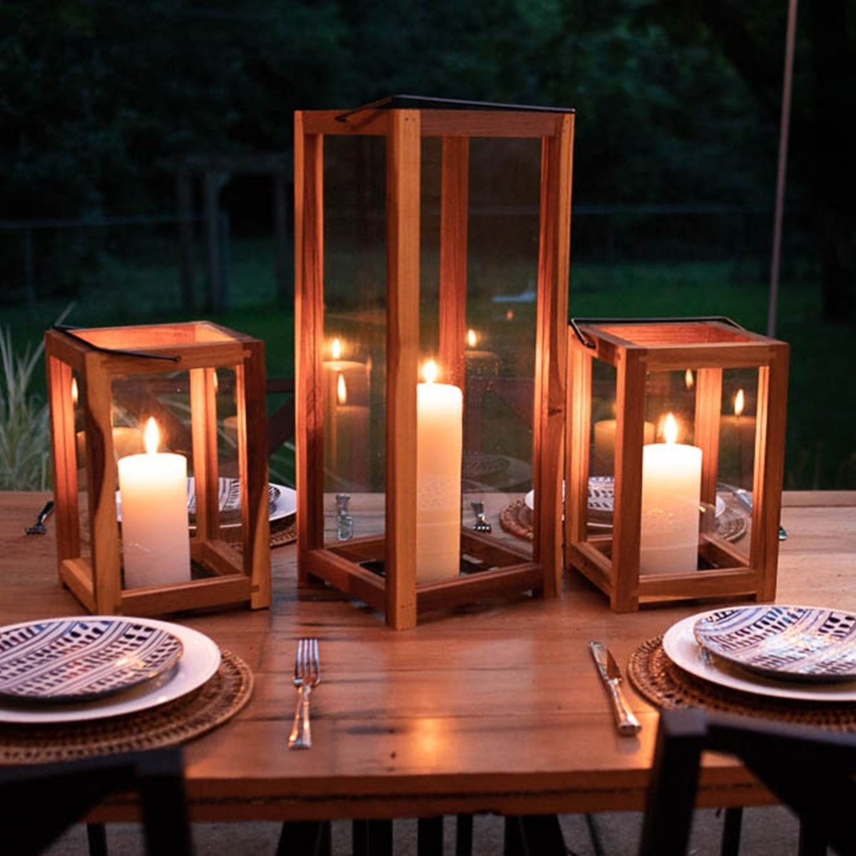 texxture Takara™ Teak Lantern - lily & onyx