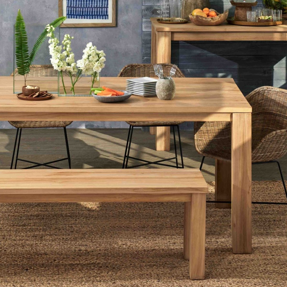 texxture Takara™ Teak Rectangular Dining Table - lily & onyx