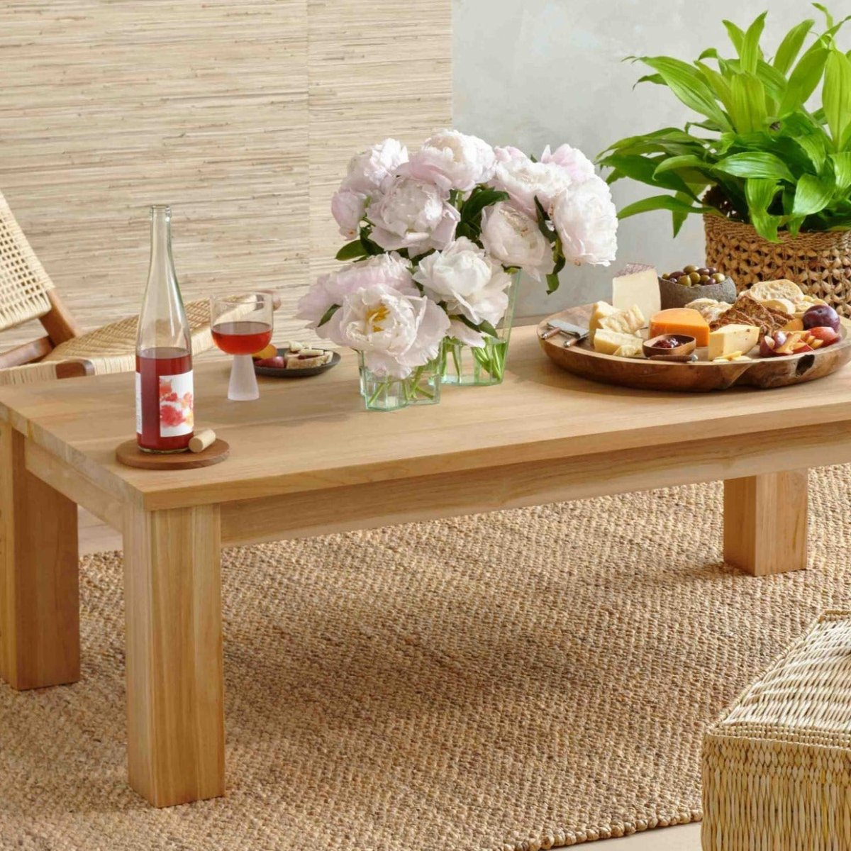 texxture Takara™ Teak Wood Rectangular Coffee Table - lily & onyx