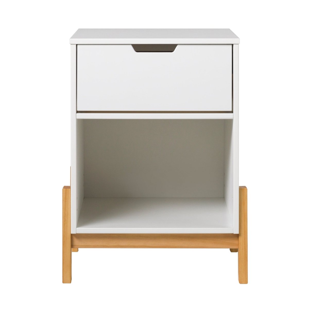 Walker Edison Tanner 1 Drawer Scandi-Minimalist Nightstand - lily & onyx