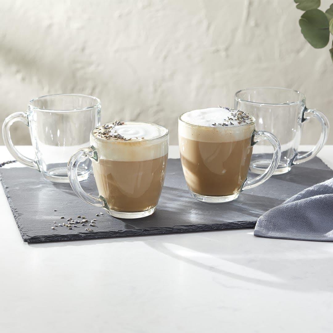 Libbey Tapered Glass Mugs, 15.5 oz - Set of 8 - lily & onyx