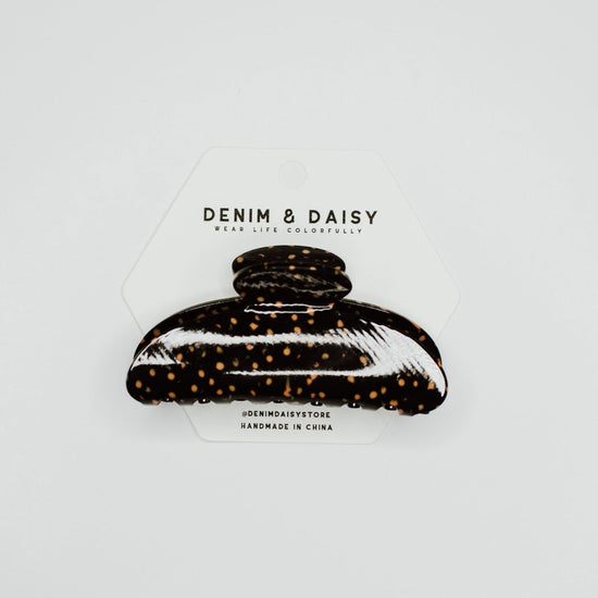 Denim & Daisy Tea Party Hair Claw, Black - lily & onyx