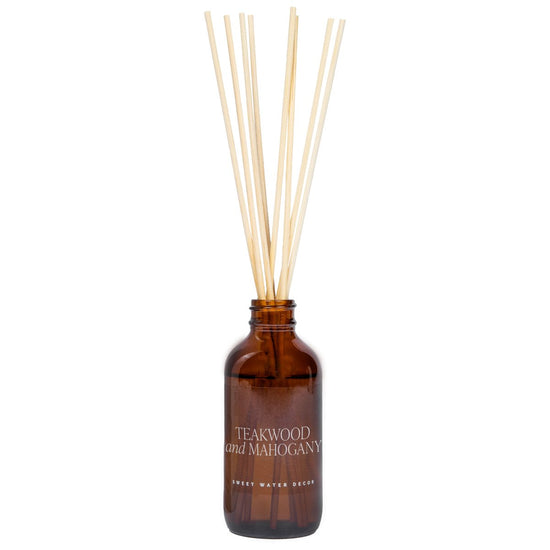 Sweet Water Decor Teakwood and Mahogany Amber Reed Diffuser - lily & onyx