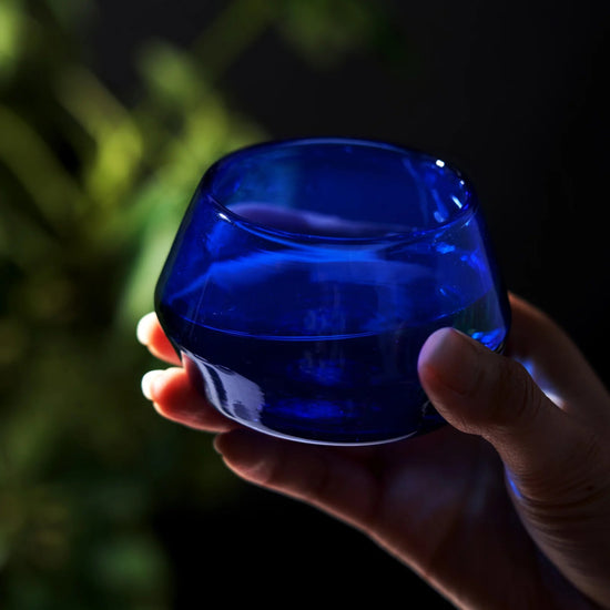 Viski Tequila Copita Glass, Cobalt - lily & onyx