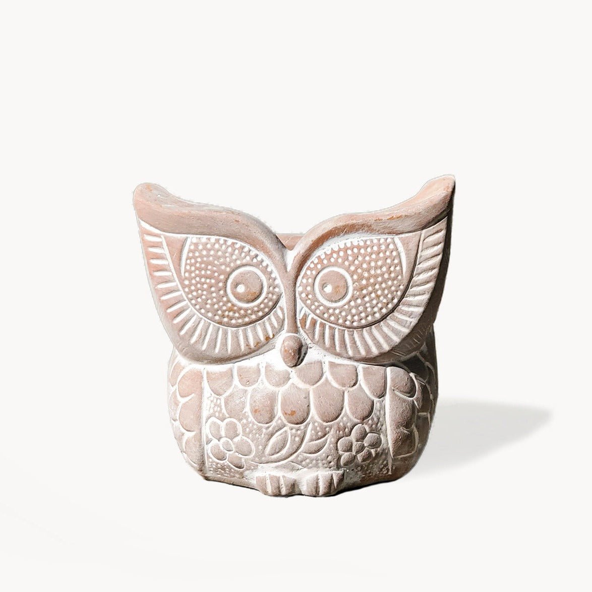 KORISSA Terracotta Pot - Big Eye Owl - lily & onyx