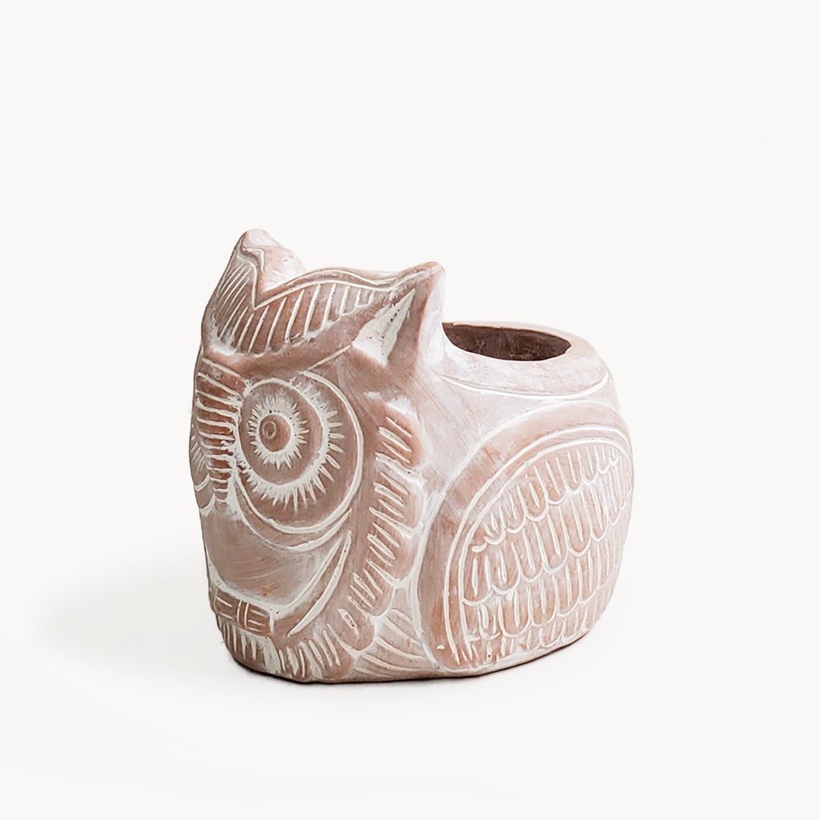 KORISSA Terracotta Pot - Horned Owl - lily & onyx