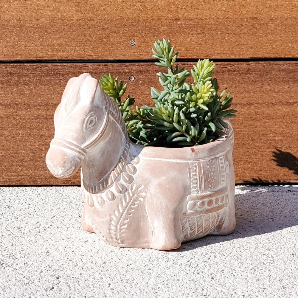 KORISSA Terracotta Pot - Horse - lily & onyx