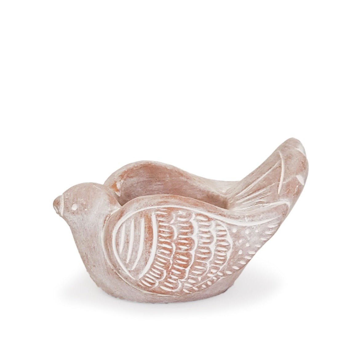 KORISSA Terracotta Tea Light Candle Holder, Bird - lily & onyx