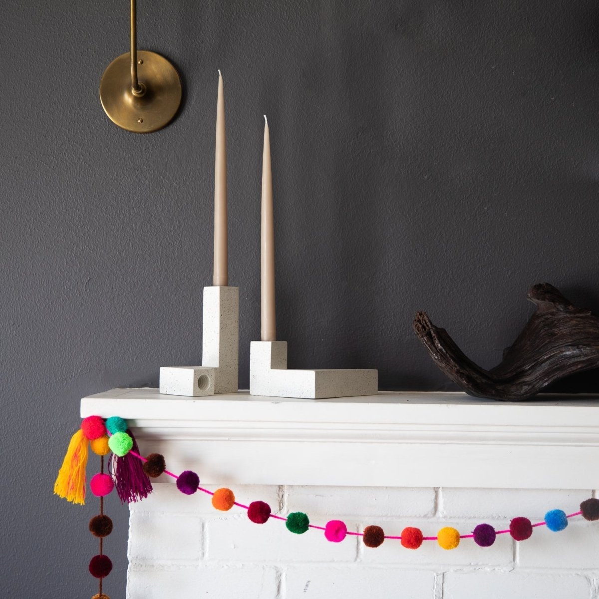 Pretti.Cool Terrazzo Candlestick Holder Set - lily & onyx