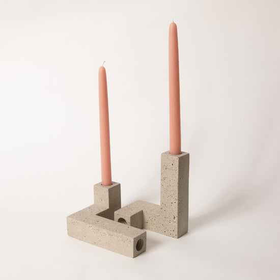 Pretti.Cool Terrazzo Candlestick Holder Set - lily & onyx