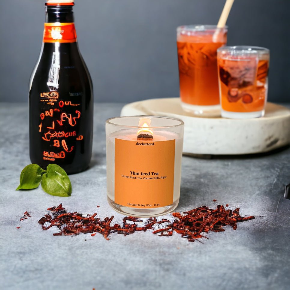 declutterd Thai Iced Tea Wood Wick Candle - lily & onyx