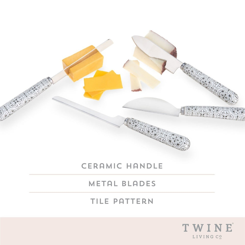 
                      
                        Twine Tiles Stainless Steel Cheese Knife Set - lily & onyx
                      
                    