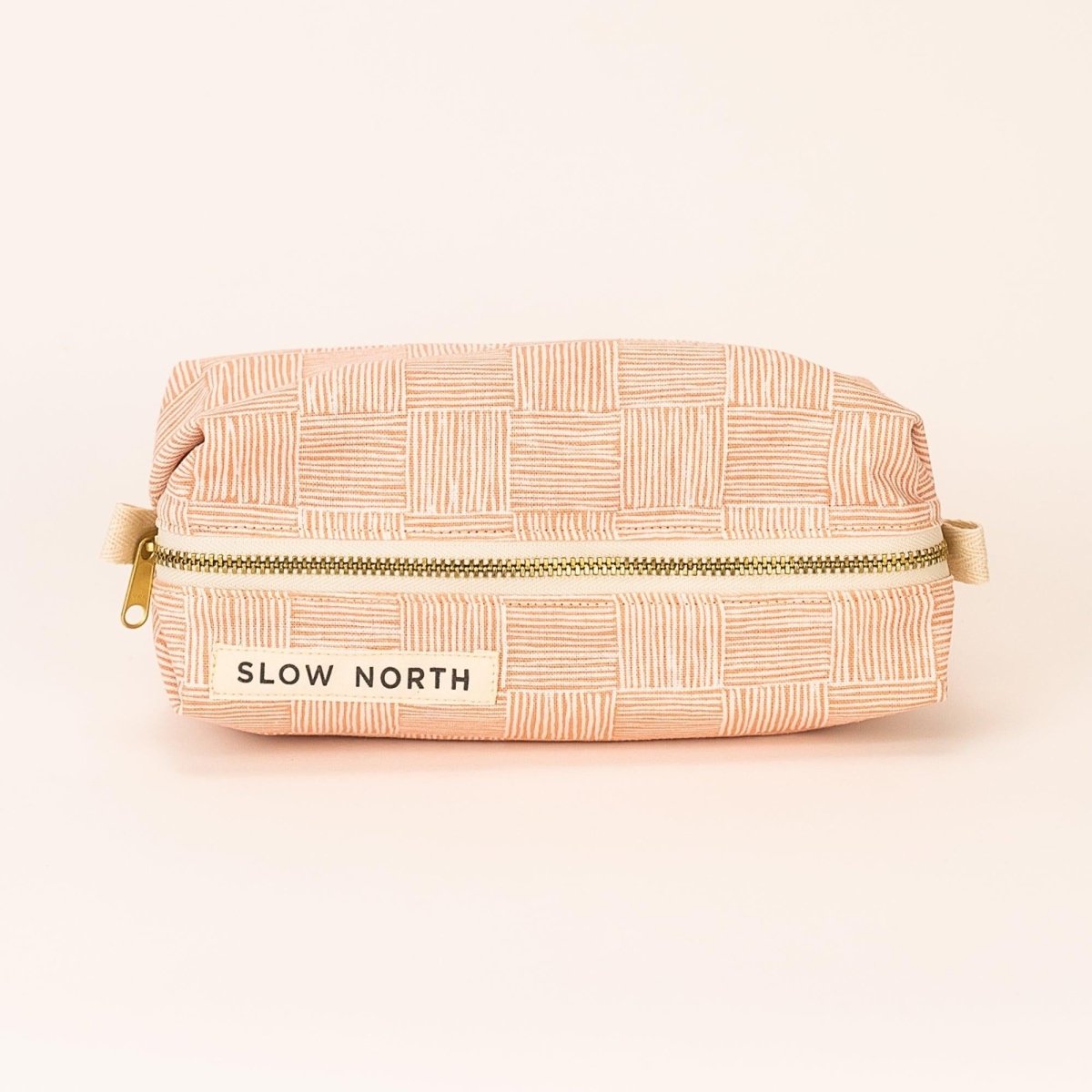Slow North Travel Pouch, Pink Pampas - lily & onyx