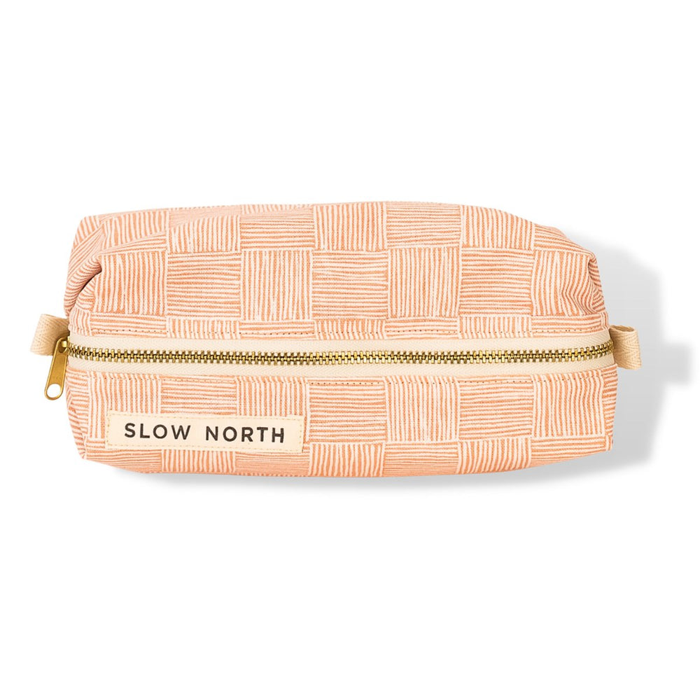 Slow North Travel Pouch, Pink Pampas - lily & onyx