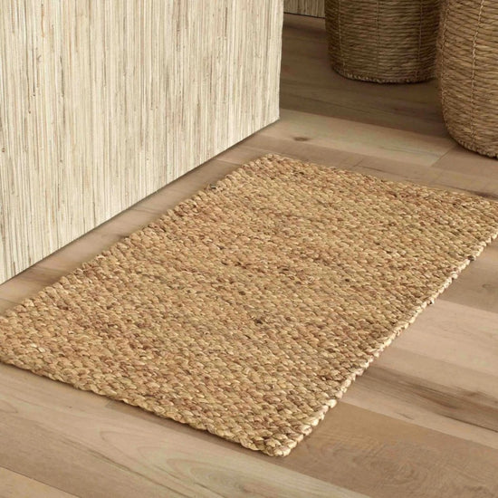 Load image into Gallery viewer, texxture Trieste™ Woven Water Hyacinth Rug, 24&amp;quot; x 35&amp;quot; - lily &amp;amp; onyx
