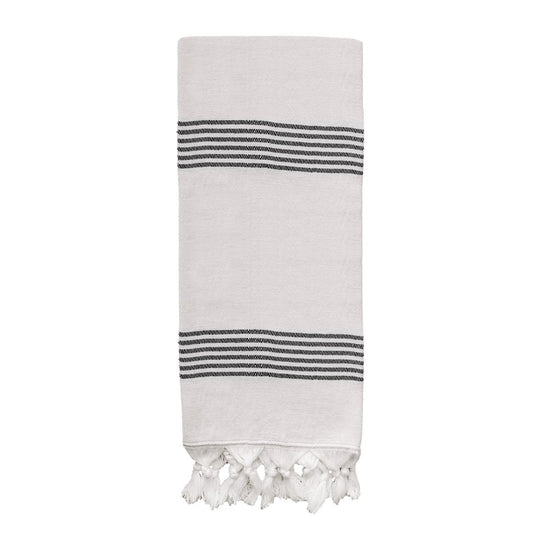 Sweet Water Decor Turkish Cotton + Bamboo Hand Towel - Multi Stripes - lily & onyx