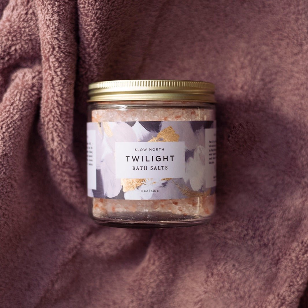 Slow North Twilight Bath Salts, 15 oz Jar - lily & onyx