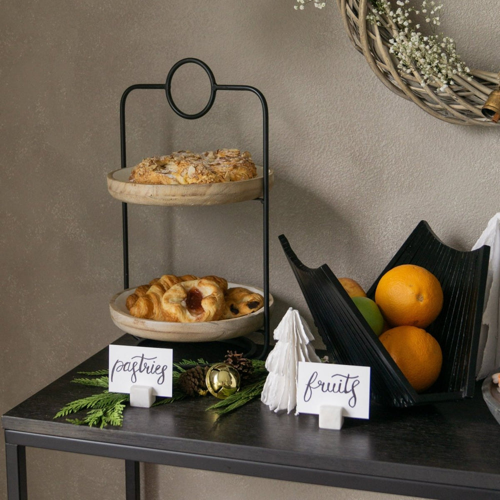 
                      
                        47th & Main Two Tier Metal and Wood Stand - lily & onyx
                      
                    