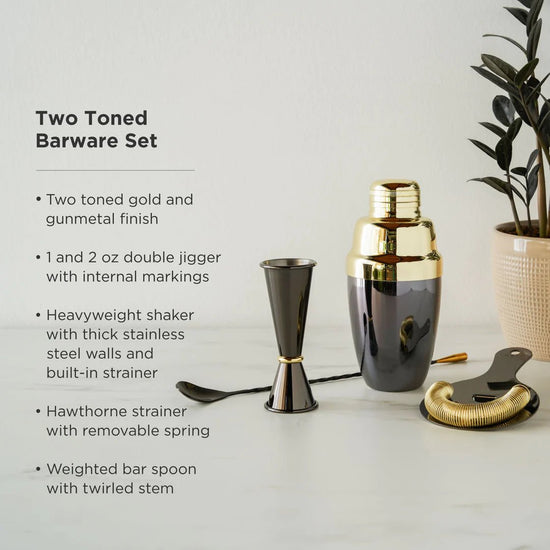 Viski Two Toned Barware Set - lily & onyx