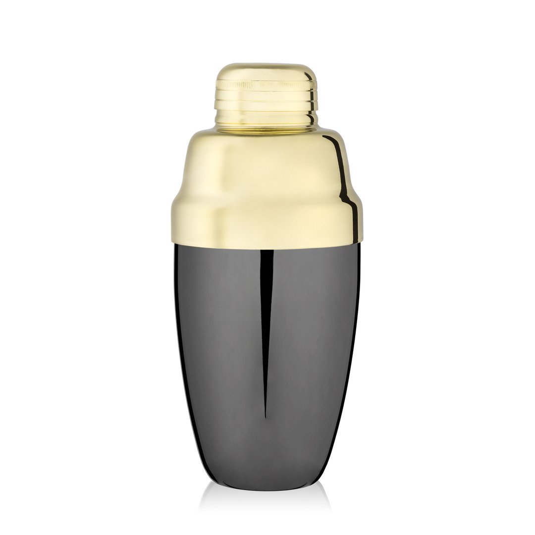 Viski Two Toned Gold & Gunmetal 17oz Heavyweight Shaker - lily & onyx