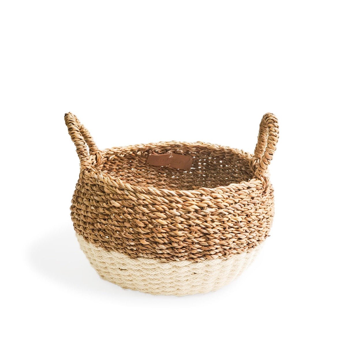 KORISSA Ula Floor Basket, Natural - lily & onyx