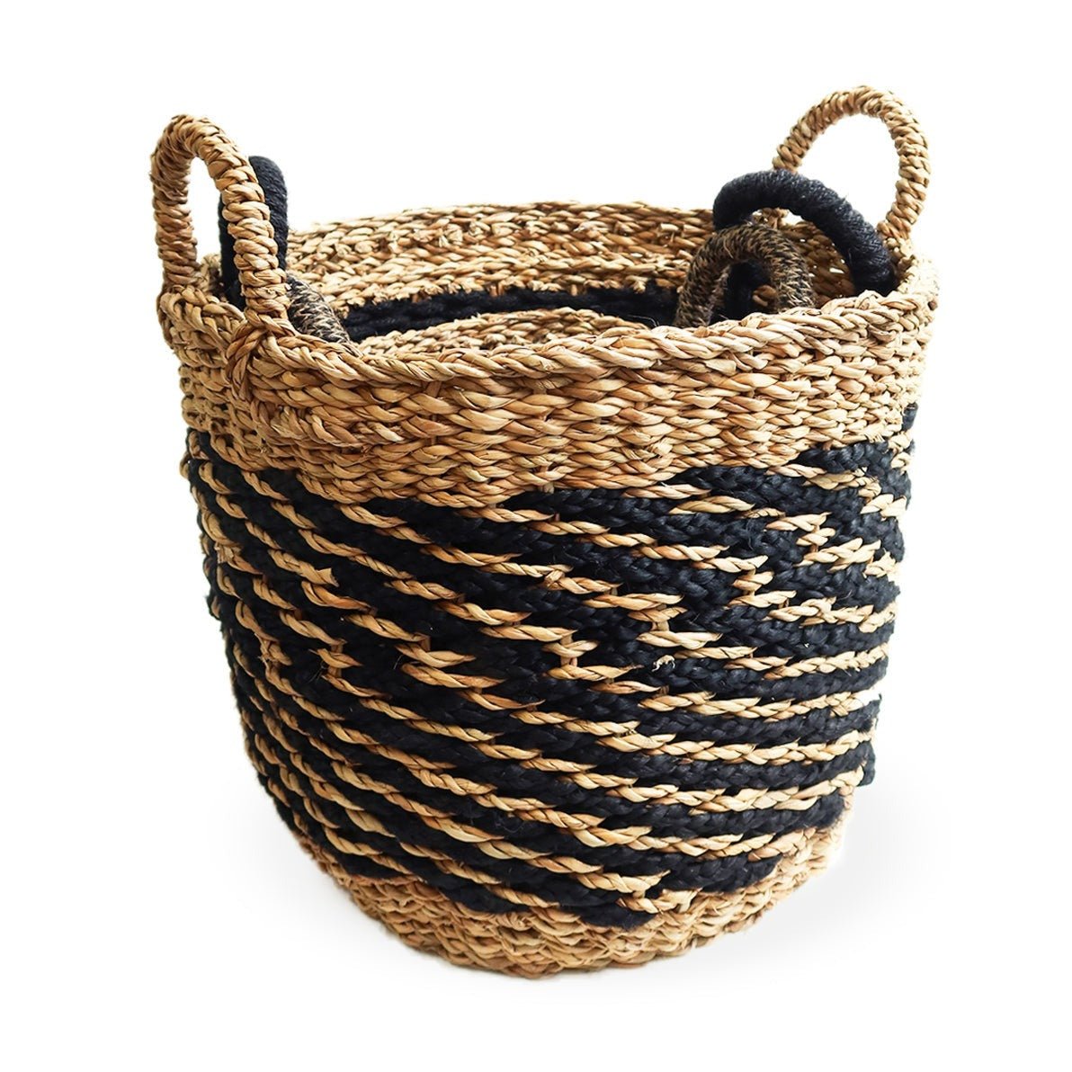 KORISSA Ula Mesh Basket, Black - lily & onyx