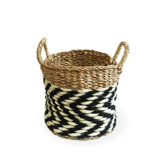 KORISSA Ula Zigzag Basket - lily & onyx