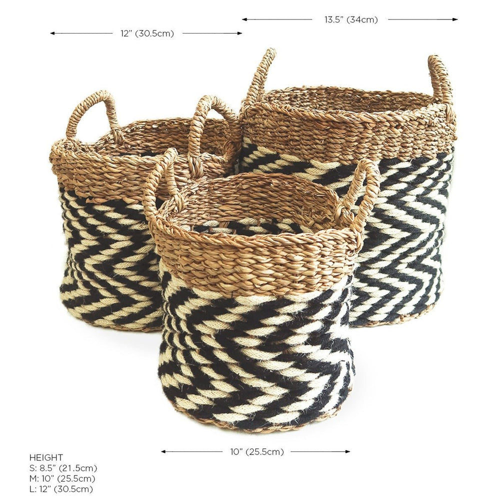 
                      
                        KORISSA Ula Zigzag Basket - lily & onyx
                      
                    