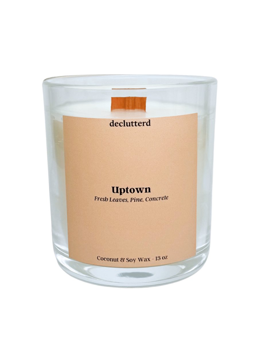 declutterd Uptown Wood Wick Candle - lily & onyx