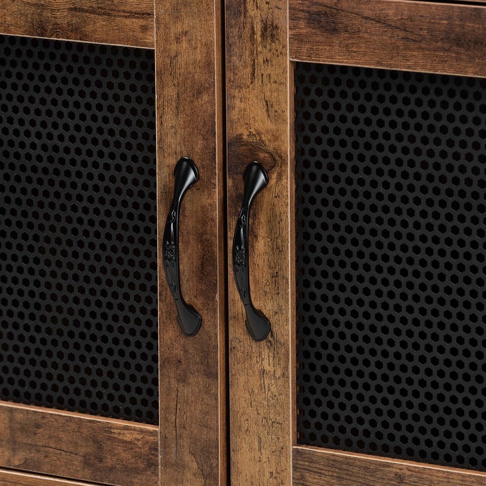 
                      
                        Baxton Studio Valeska Modern Industrial Walnut Brown Finished Wood and Black Metal 2-Drawer Sideboard - lily & onyx
                      
                    