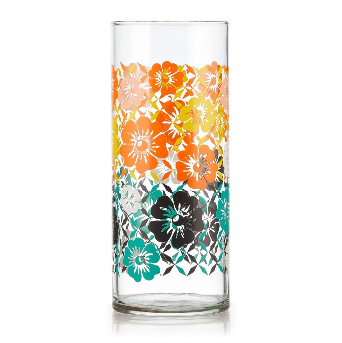 Load image into Gallery viewer, Libbey Vintage Flower Power Cooler Glasses, 16 oz - Set of 4 - lily &amp;amp; onyx
