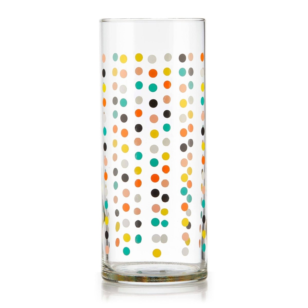 Libbey Vintage Flower Power Party Dots Cooler Glasses, 16 oz - Set of 4 - lily & onyx