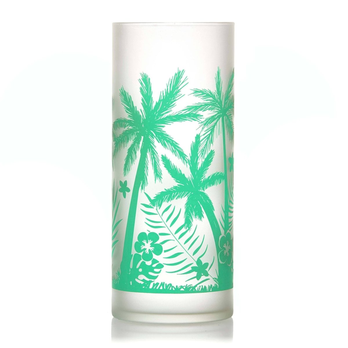 Libbey Vintage Palm Trees Cooler Glasses, 16 oz - Set of 4 - lily & onyx