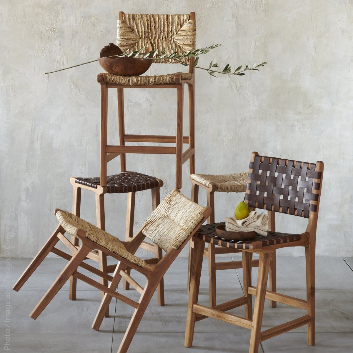 Load image into Gallery viewer, texxture Visby™ Banana Bark Dining Chair - lily &amp;amp; onyx
