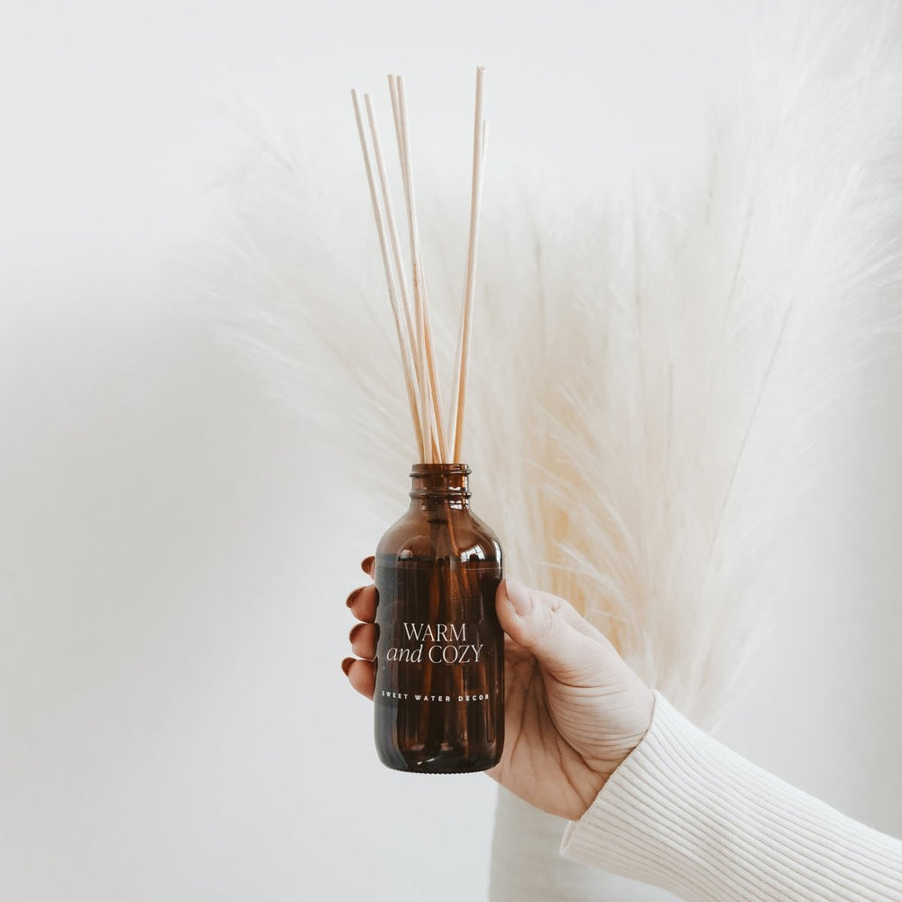 Sweet Water Decor Warm and Cozy Amber Reed Diffuser - lily & onyx