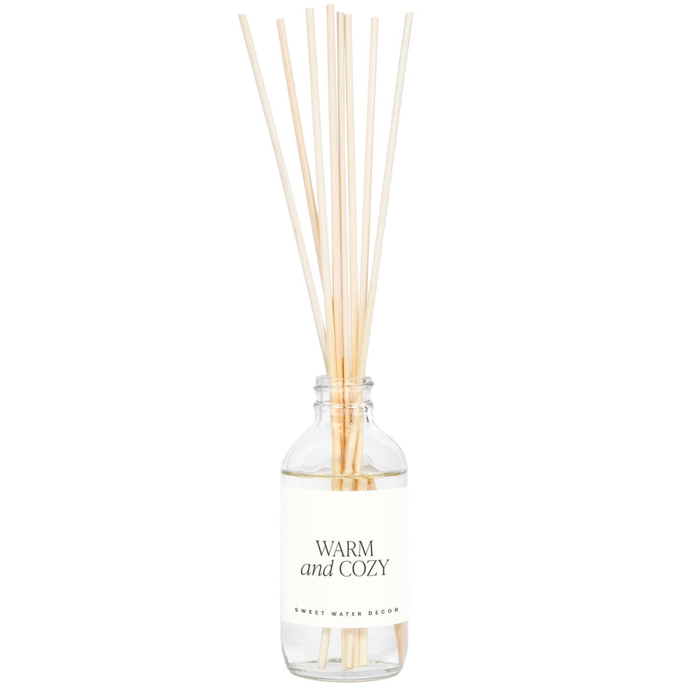 Sweet Water Decor Warm and Cozy Clear Reed Diffuser - lily & onyx