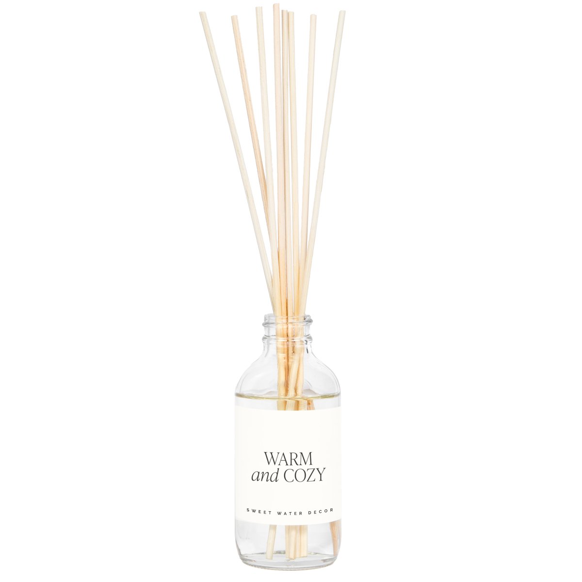 Sweet Water Decor Warm and Cozy Clear Reed Diffuser - lily & onyx