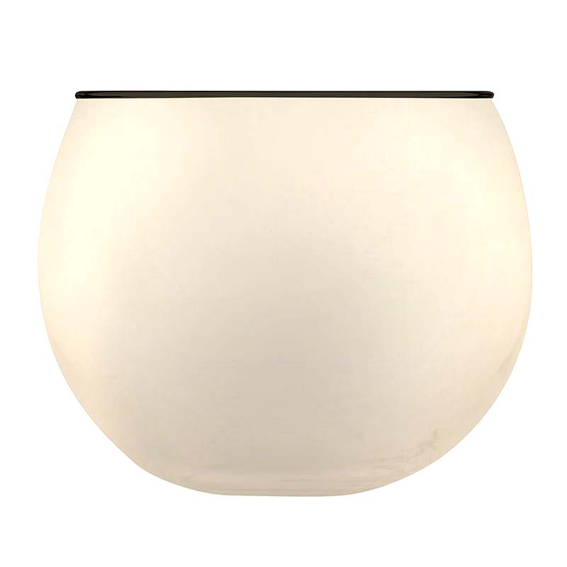 Santa Barbara Design Studio Warm Gray Roly Poly Glass With Black Rim, Set Of 4 - lily & onyx