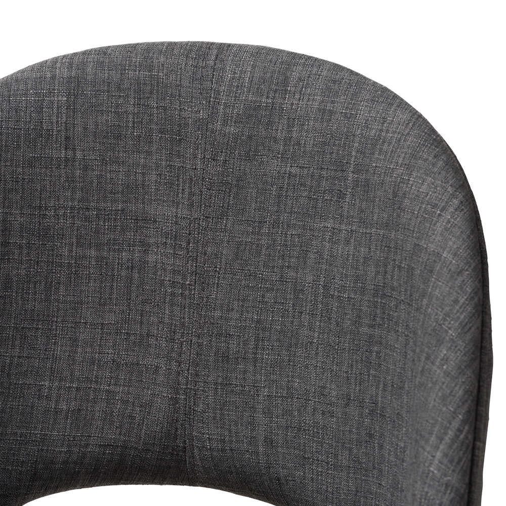 
                      
                        Baxton Studio Wesley Mid Century Modern Fabric Upholstered Walnut Finished Wood Dining Chair, Set Of 2 - lily & onyx
                      
                    