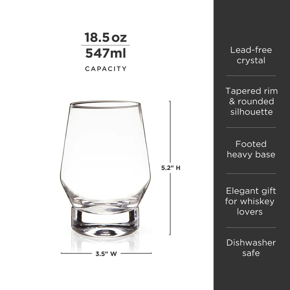 
                      
                        Viski Whiskey Glasses with Heavy Footed Base, Set of 2 - lily & onyx
                      
                    