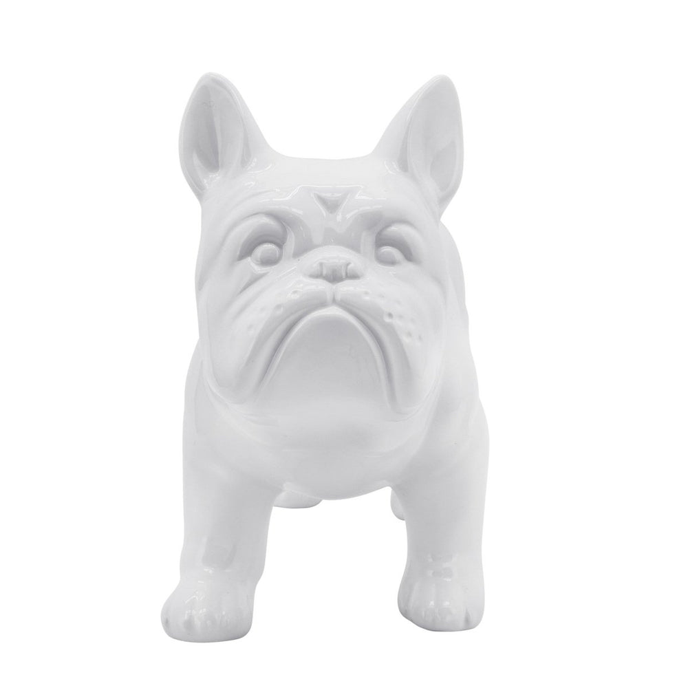 
                      
                        Sagebrook Home White Ceramic Bulldog Figurine, 13"L - lily & onyx
                      
                    